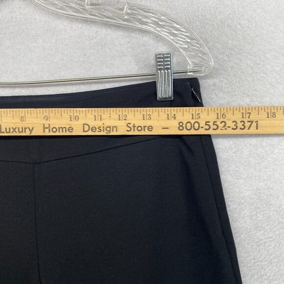 EILEEN FISHER Pants PS Stretch Ponte Full Length Straight Leg Trouser Black - Picture 8 of 13